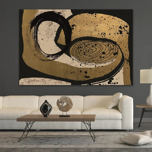   Brown & Black Abstract Art | Oroa.com