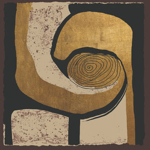   Gold Swirl Abstract Art | Oroa.com