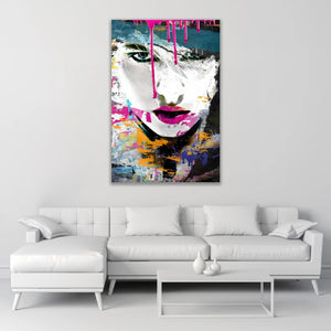  Multicolored Face Modern Photographic Art | Oroa.com