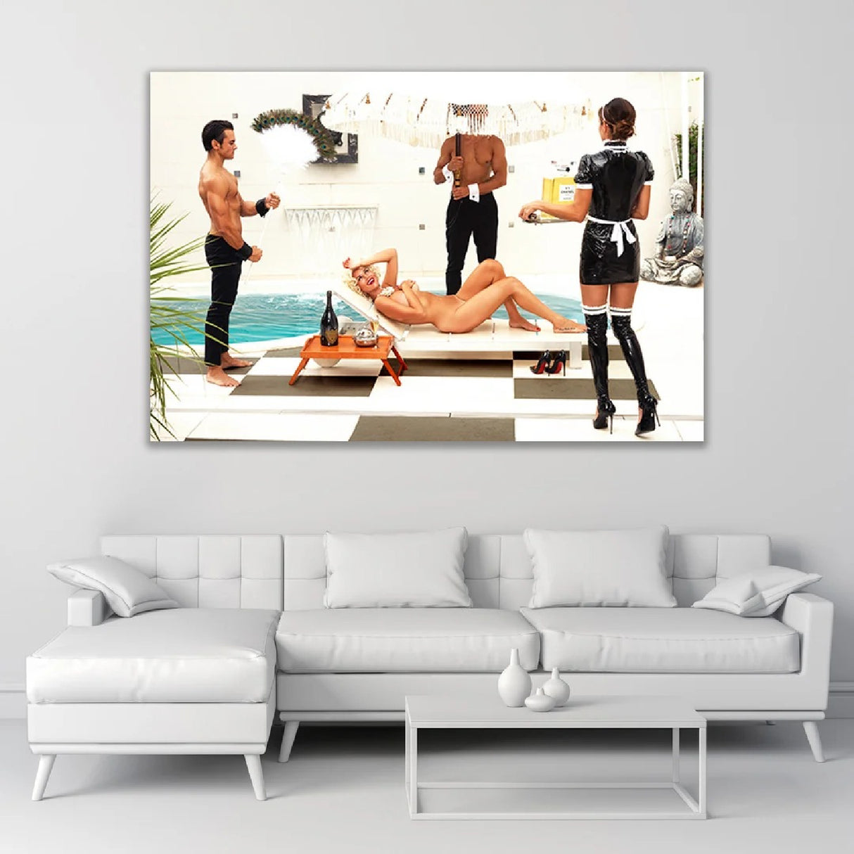   Lounging by the Pool Photographic Art | Oroa.com