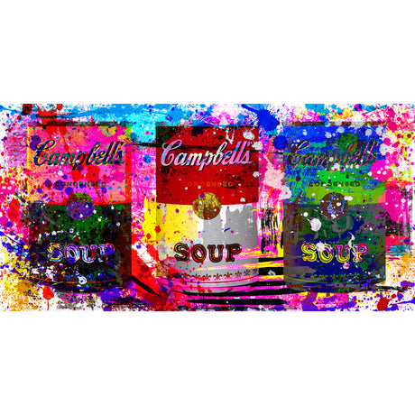   Modern European furniture - Multicolored Soup Cans Art Print - www.oroa.com | Oroa.com