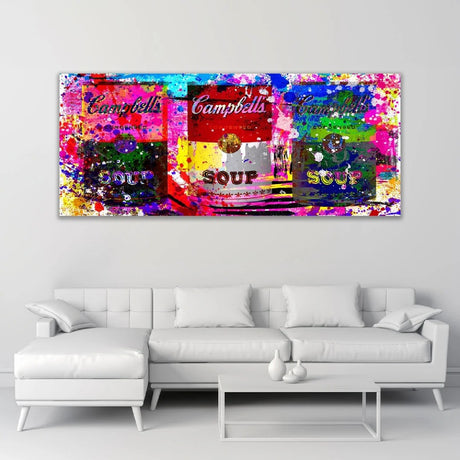   Multicolored Soup Cans Photographic Art | Oroa.com