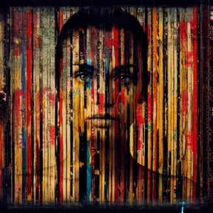   Modern European furniture - Multi-colored Woman's Face Artwork - www.oroa.com | Oroa.com