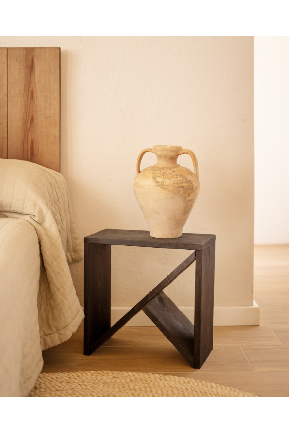 Solid Pine Side Table | Decowood Stoke | OROA.com