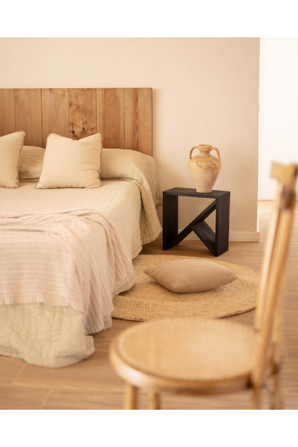 Solid Pine Side Table | Decowood Stoke | OROA.com