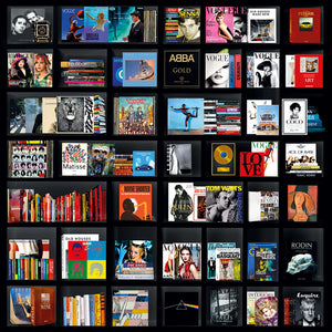   Black Bookshelf Photographic Art | Oroa.com