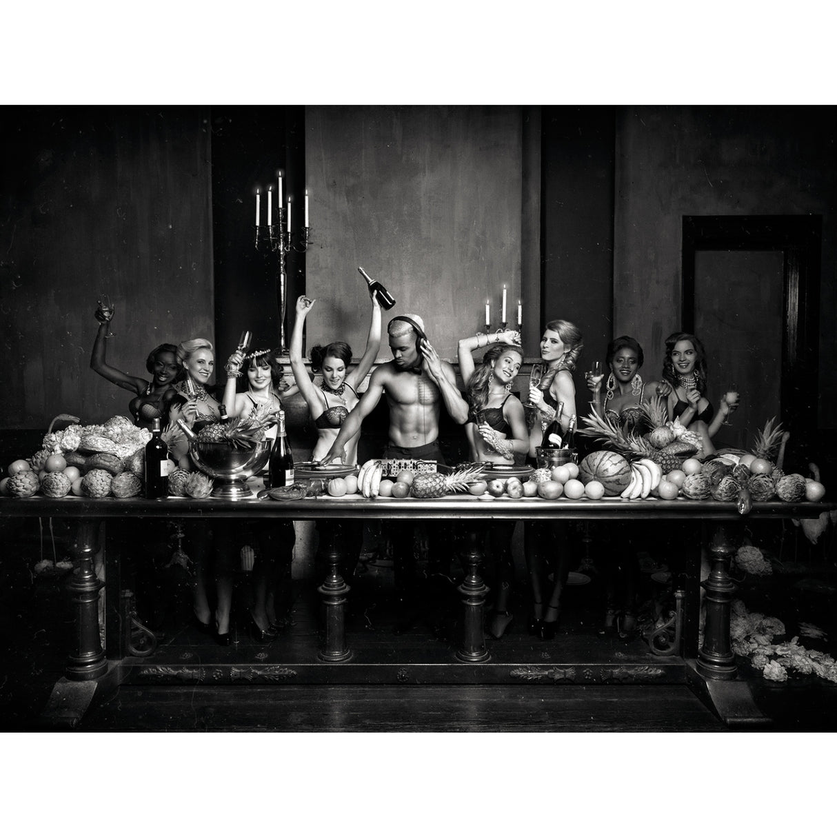   Black & White Fruit Party Photographic Art | Oroa.com