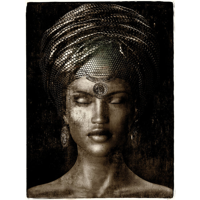 Modern European furniture - Woman With Headdress Artwork - www.oroa.com