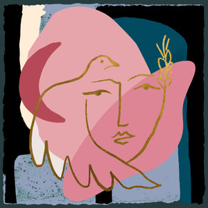   Dove & Face Art Print | Oroa.com