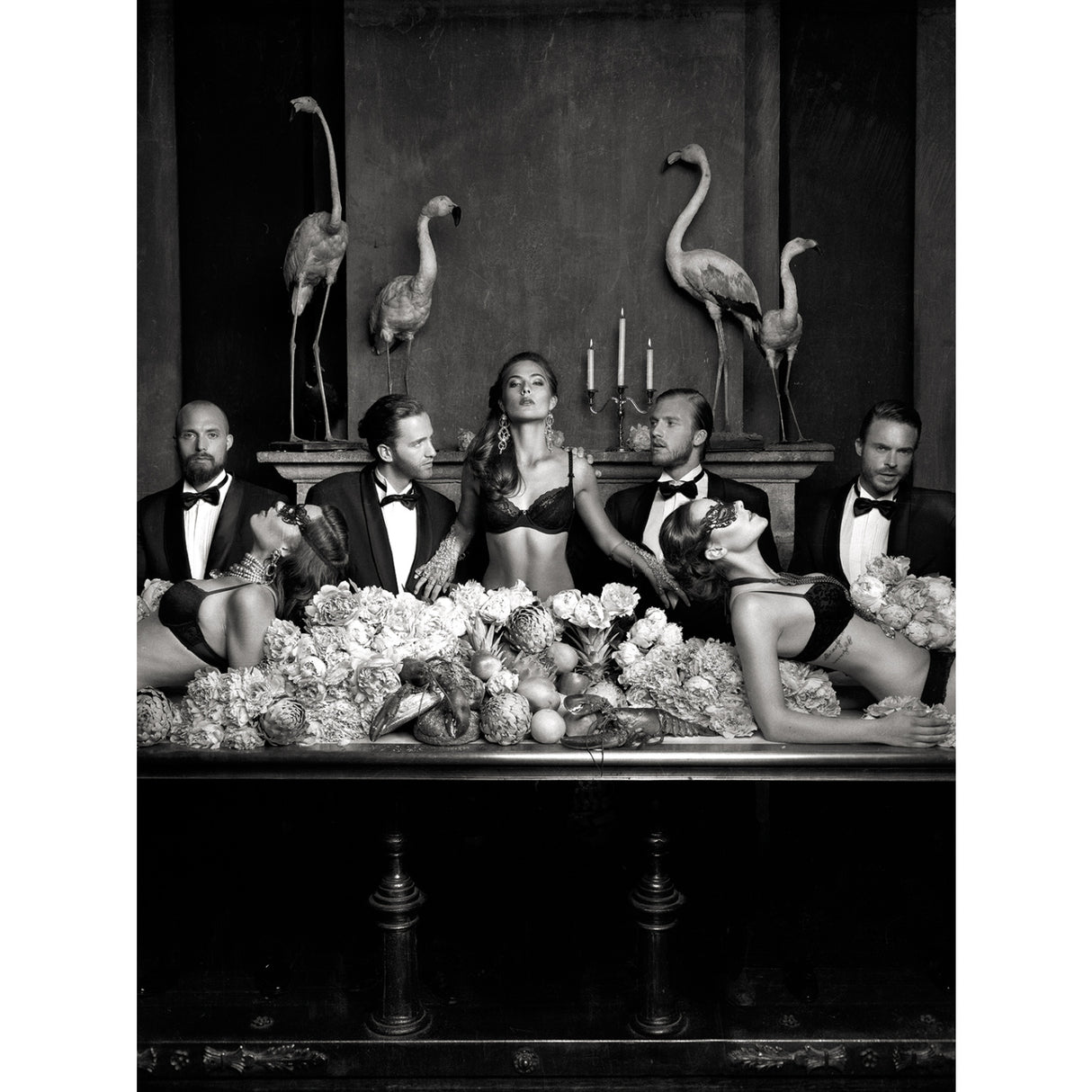   Monochromatic Bow Tied Men Photographic Art | Oroa.com