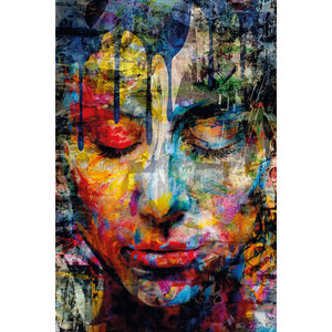   Modern European furniture - Multi-Colored Face Plexiglass Artwork - www.oroa.com | Oroa.com
