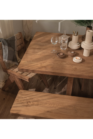 Natural Teak Bench | d |Bodhi Alpha |  OROA.com