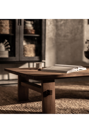 Rectangular Teak Wood Coffee Table | dBodhi Artisan | OROA.com