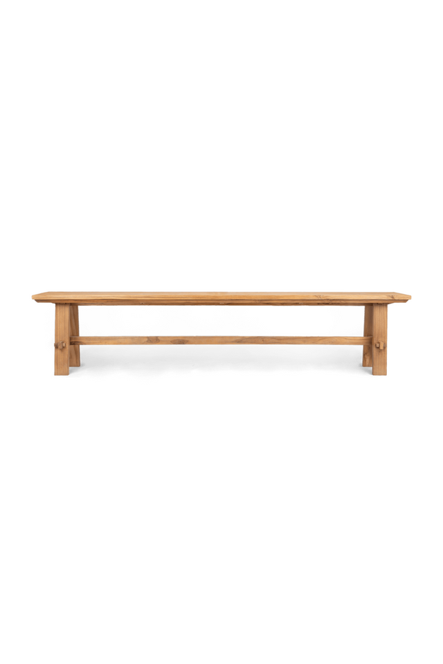 Natural Teak Wood Bench | dBodhi Artisan  | OROA.com