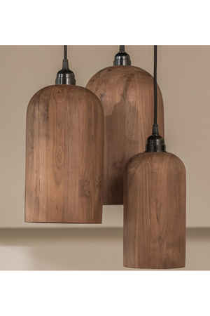 Teak Wood Pendant Lamp | dBodhi Bullet |  OROA.com