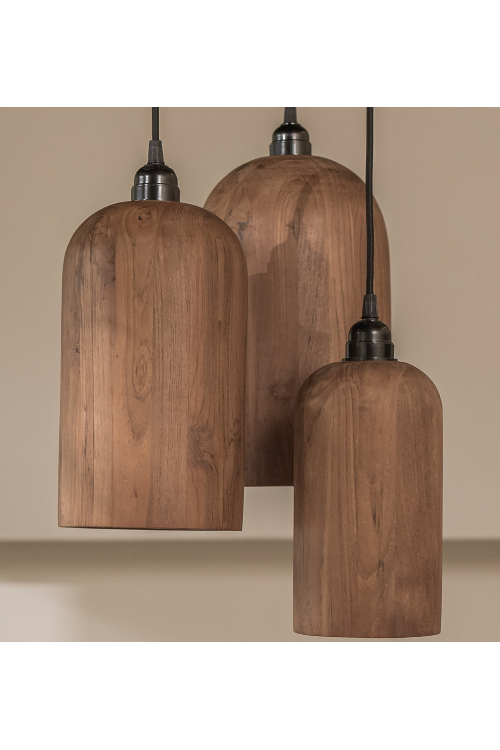 Teak Wood Pendant Lamp | dBodhi Bullet |  OROA.com