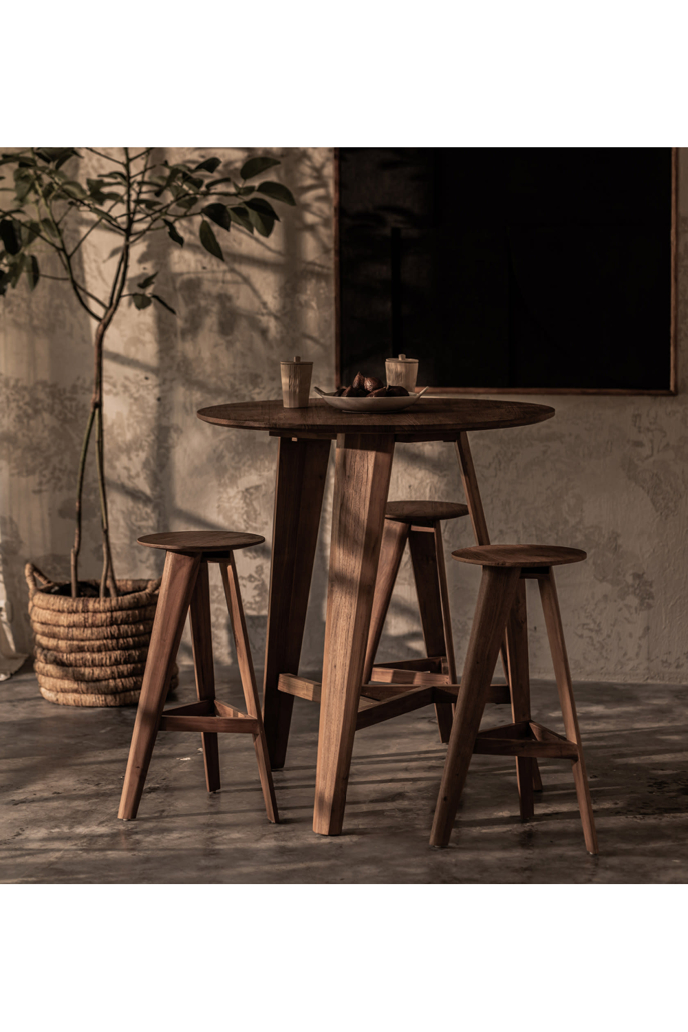 Hourglass Shaped Woven Stool | dBodhi Rebana Bariton | OROA.com