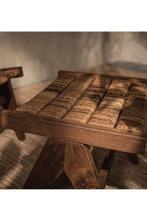 Abaca Weave Foot Stool | dBodhi Caterpillar Brawny  | OROA.com