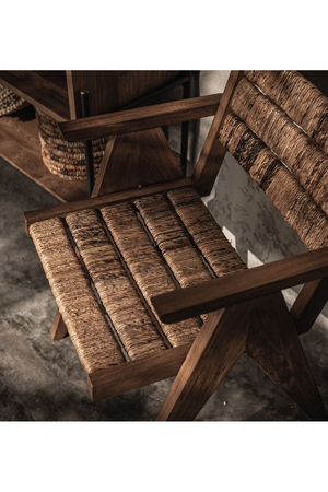 Wood Framed Abaca Dining Armchair | dBodhi Brawny | OROA.com