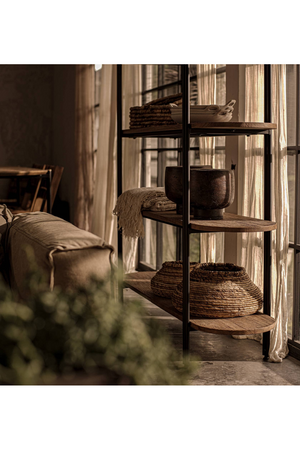 Natural Wood 5-Shelf Bookrack | dBodhi Coco | OROA.com