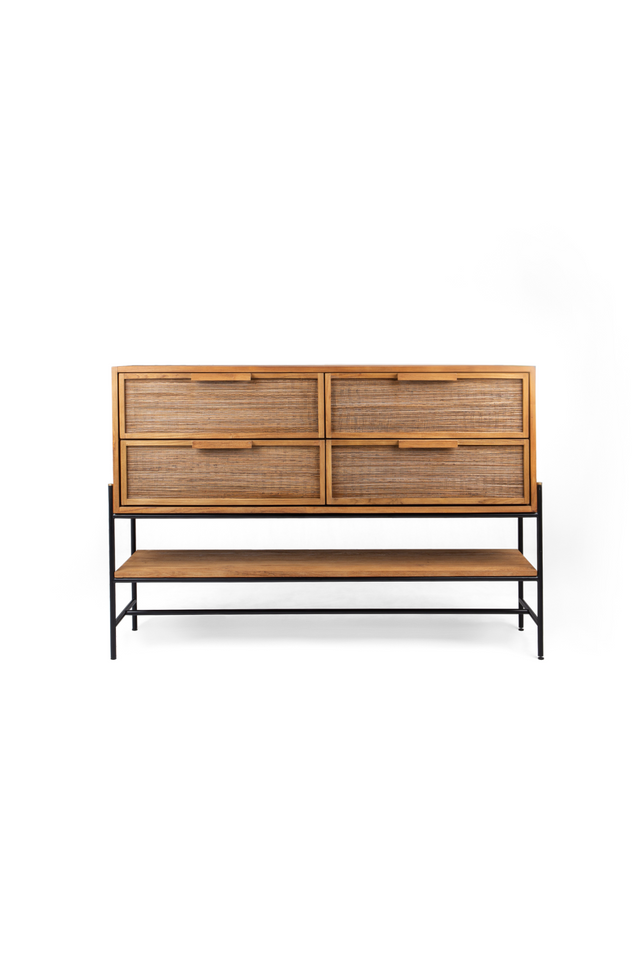 Handwoven Palm Leaves 4-Drawer Dresser | dBodhi Coco | OROA.com