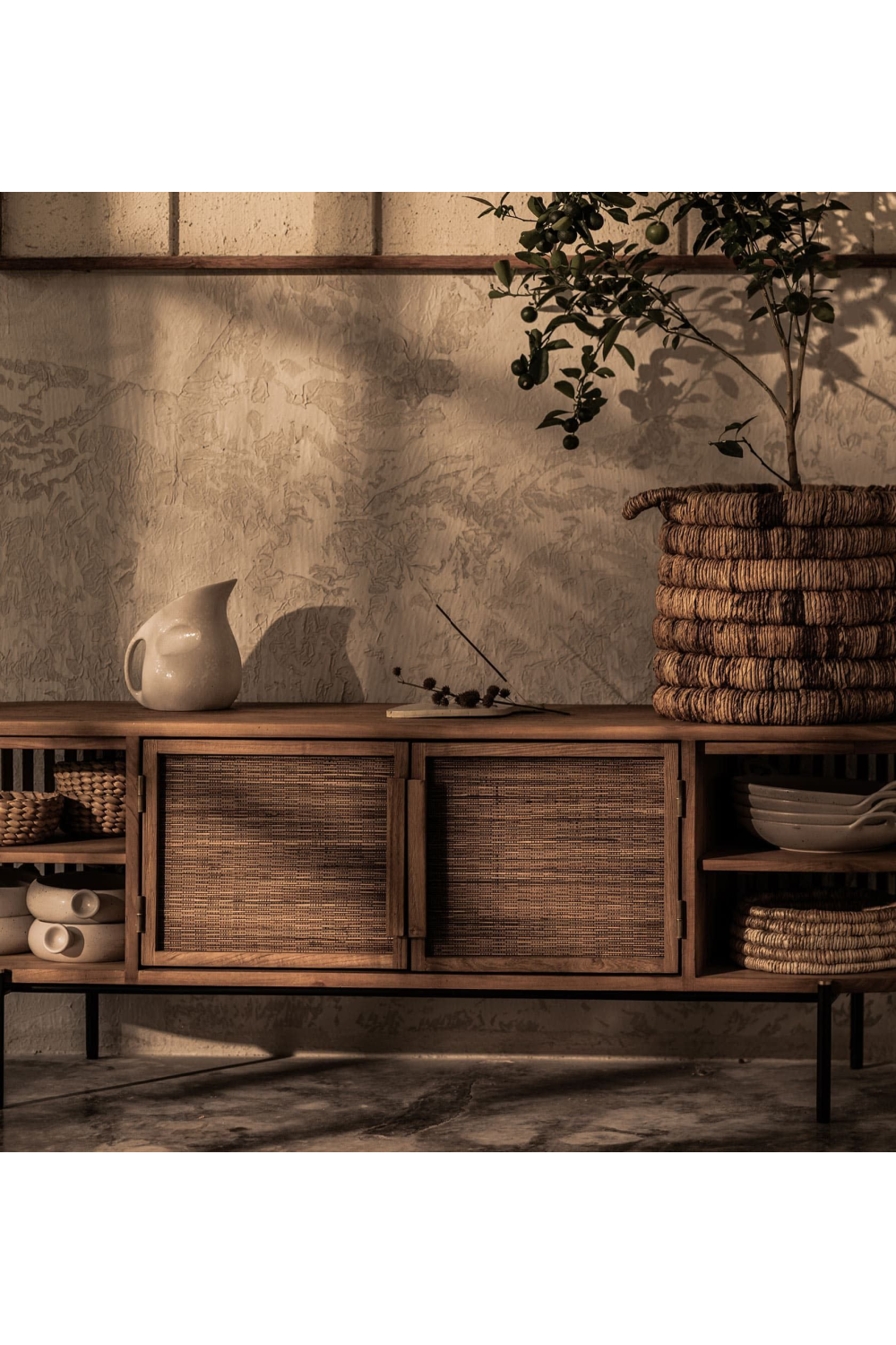 Coconut Leaf And Teak Dresser | dBodhi Coco | OROA.com