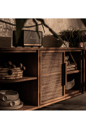 Handwoven Palm Leaves 2-Door Dresser | dBodhi Coco | OROA.com