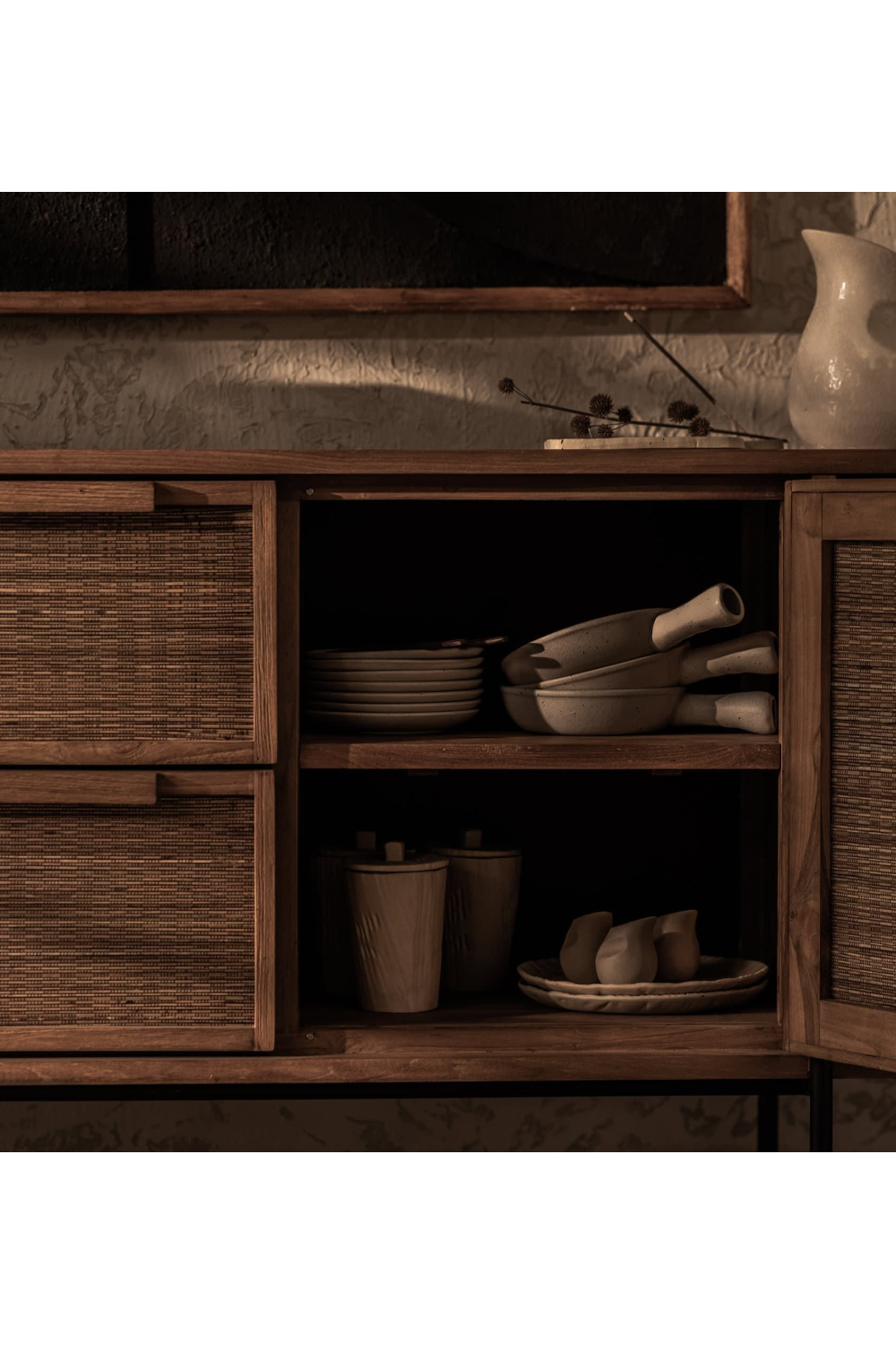 Coconut Leaf And Teak Dresser | dBodhi Coco | OROA.com