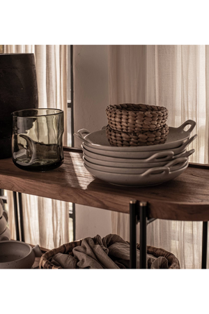Oval Wooden Side Table With Undershelf | dBodhi Coco | OROA.com