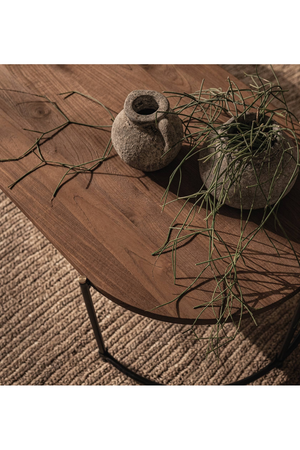Oval Wooden Coffee Table | dBodhi Coco | OROA.com