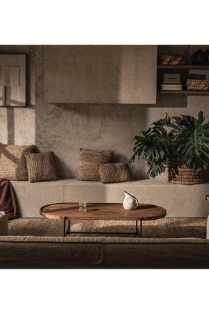 Oval Teak Wood Coffee Table | dBodhi Coco | OROA.com