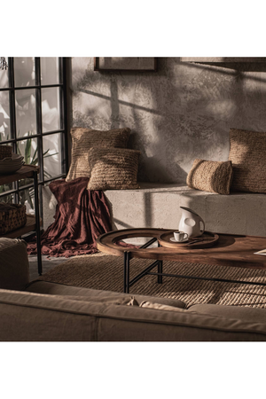 Oval Wooden Coffee Table With Tray | dBodhi Coco | OROA.com