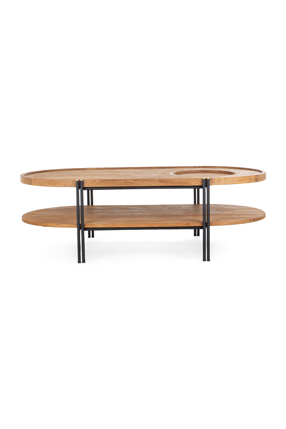 Oval Wooden Double Top Coffee Table | dBodhi Coco | OROA.com