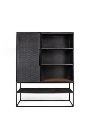 Wooden 3-Shelf Cabinet With Open Rack | dBodhi Karma |  OROA.com