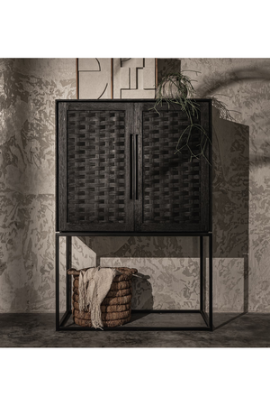 Charcoal Teak Wooden Cabinet | dBodhi Karma | OROA.com