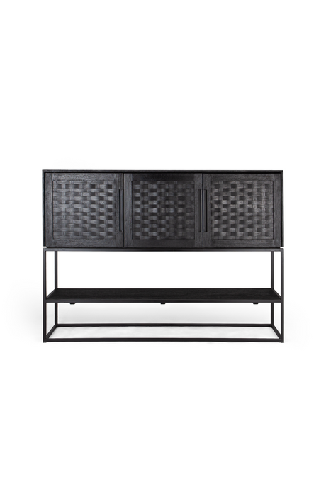 Black Wooden 3-Door High Dresser | dBodhi Karma | OROA.com