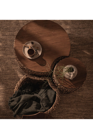Round Abaca Coffee Table Set (3) | dBodhi Knut Padi | OROA.com