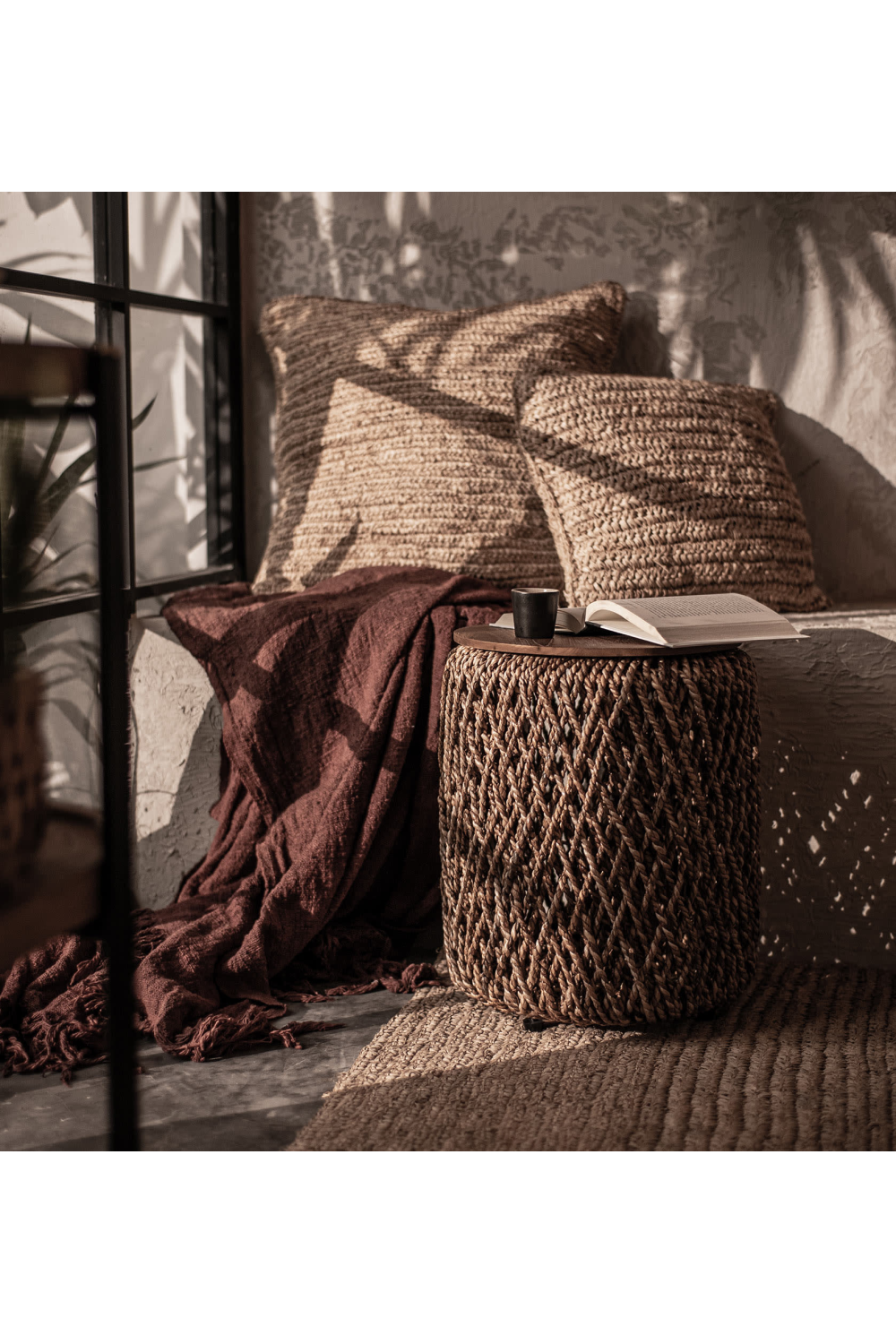 Round Abaca Side Table | dBodhi Knut | OROA