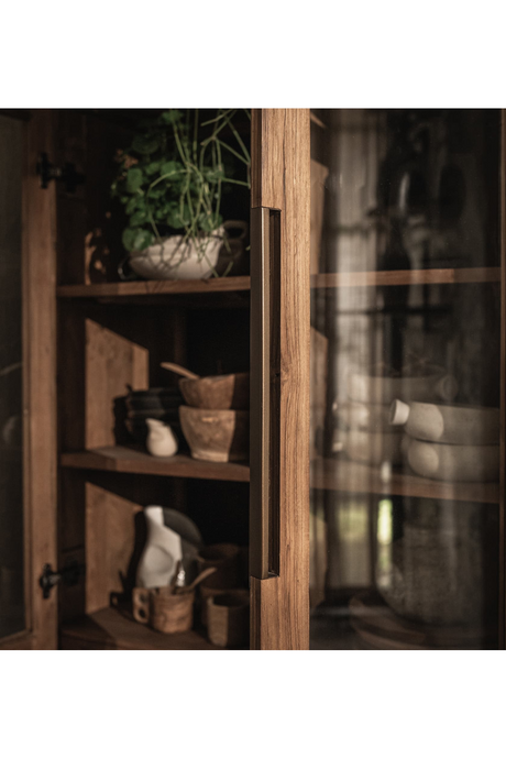 Wooden Cabinet with 2-Glass Doors | dBodhi Karma | OROA.com