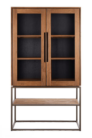 Wooden Cabinet with 2-Glass Doors | dBodhi Karma | OROA.com