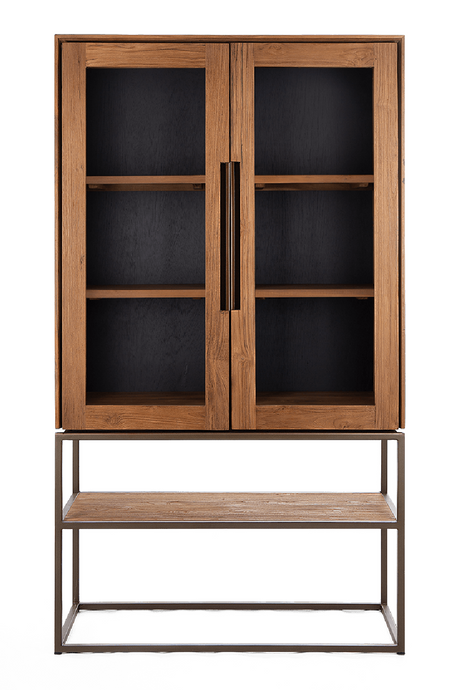 Wooden Cabinet with 2-Glass Doors | dBodhi Karma | OROA.com
