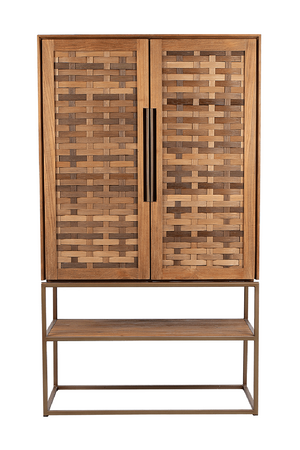 Handwoven Bamboo 2-Door Cabinet | dBodhi Karma | OROA.com