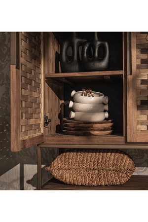 Handwoven Bamboo 2-Door Cabinet | dBodhi Karma | OROA.com