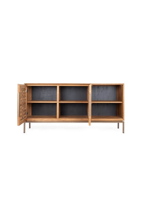 Natural Teak Wood Low Dresser | dBodhi Karma | OROA.com