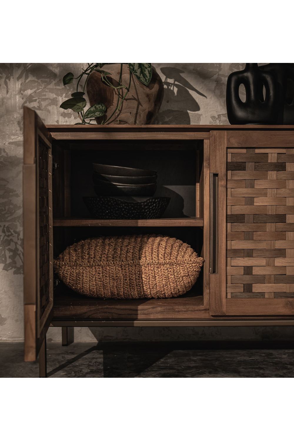 Natural Wooden Low Dresser | dBodhi Karma | OROA.com