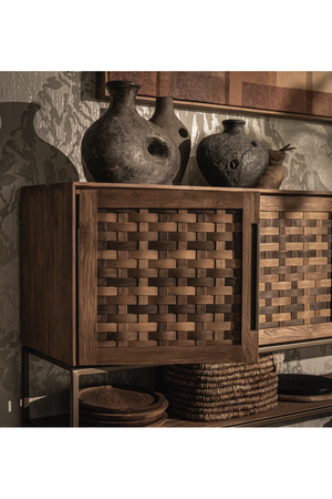 Natural Wooden High Dresser | dBodhi Karma | OROA.com