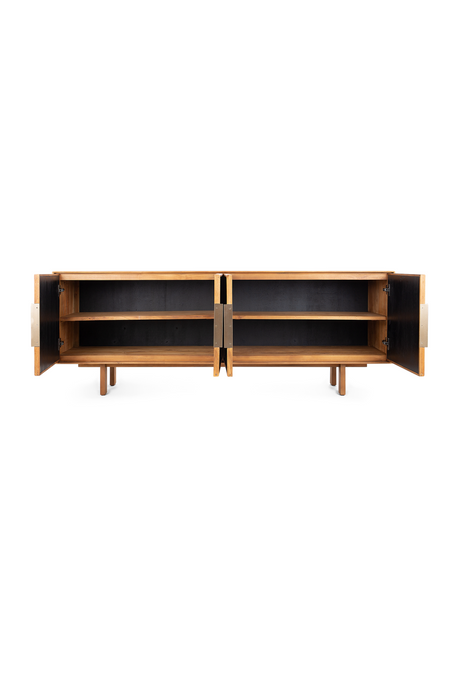 Teak Framed 4 Door Dresser | dBodhi Grace | OROA.com
