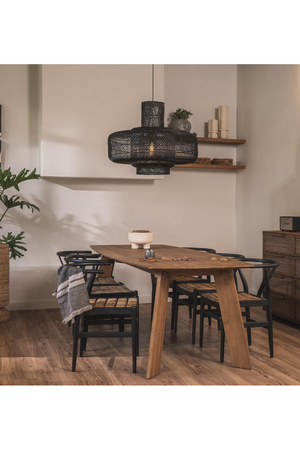 Teak Modern Minimalist Dining Table | dBodhi Grace | OROA.com