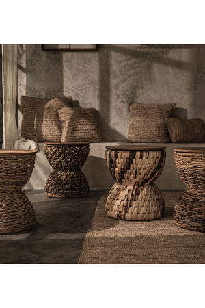 Hourglass Shaped Woven Stool | dBodhi Rebana Bariton | OROA.com