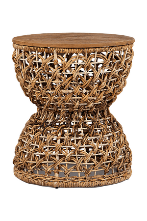 Hourglass Shaped Wooden Stool | dBodhi Rebana Sopran | OROA.com